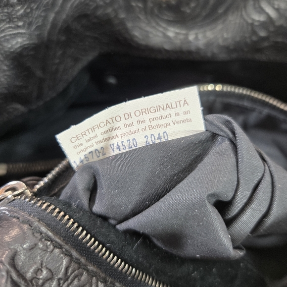 Bottega Veneta Woven Embossed Leather Dark Brown Tote Bag - Picture 15 of 15